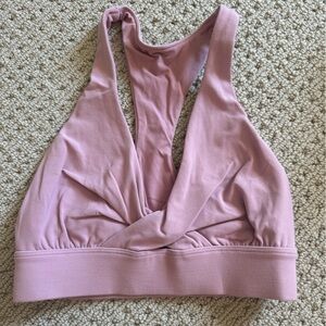 Lululemon Pink Sports Bra with Racerback